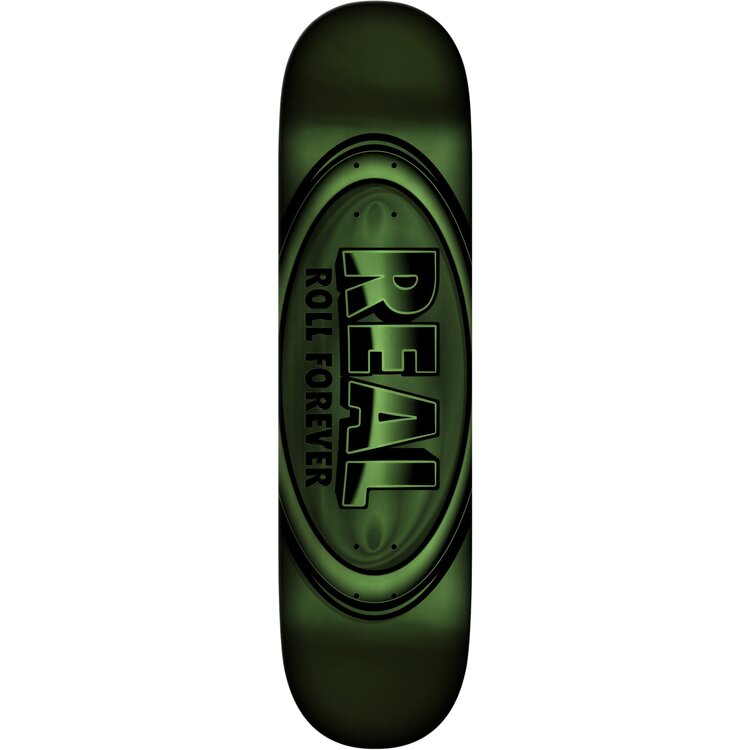 Real REAL DBX TEAM-OVAL GREEN FOIL DECK-8.5
