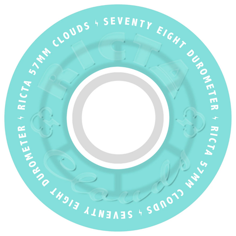 Ricta RICTA WHEELS CLOUDS TRANSPARENT AQUA 78A 57MM