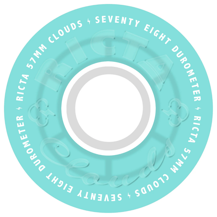 Ricta RICTA WHEELS CLOUDS TRANSPARENT AQUA 78A 57MM