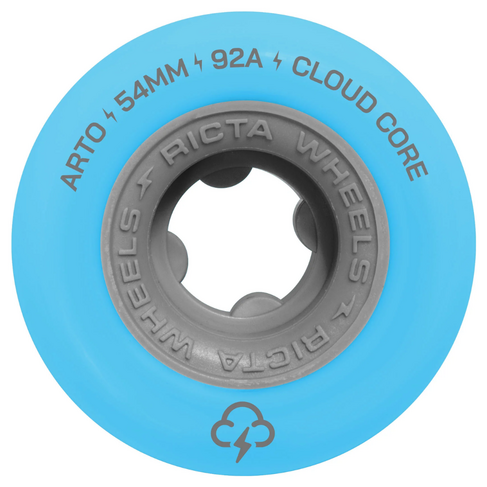 Ricta RICTA WHEELS ARTO SAARI CLOUDS LT.BLU ASPHALT 92A 54MM