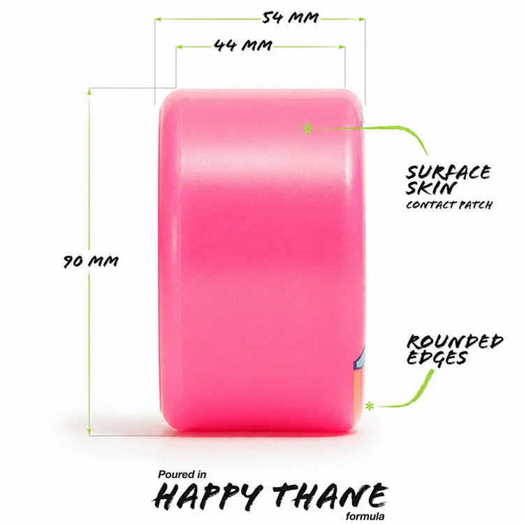 Orangatang ORANGATANG WHEELS BEES KNEES PINK 83A 90MM