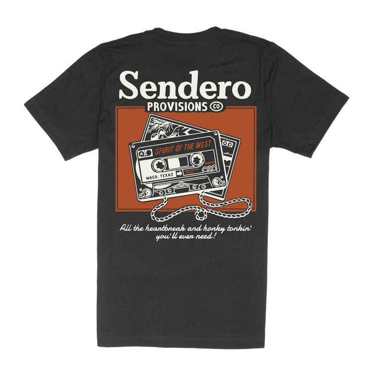 SENDERO Sendero CASSETTE TAPE T-SHIRT BLACK