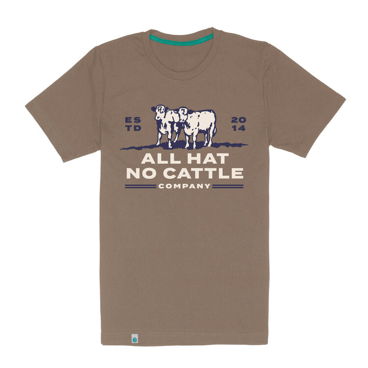 SENDERO Sendero ALL HAT NO CATTLE T-SHIRT LIGHT BROWN