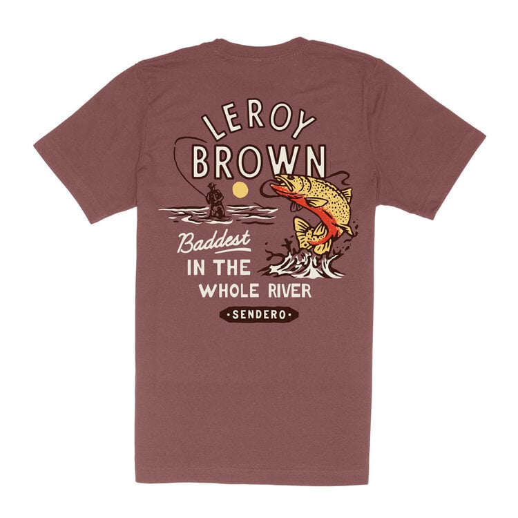 SENDERO Sendero LEROY BROWN T-SHIRT WARM RED