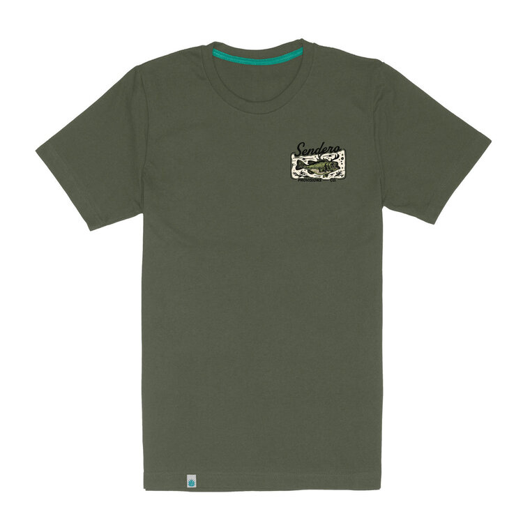 SENDERO Sendero DEER FISHERS T-SHIRT ARMY GREEN