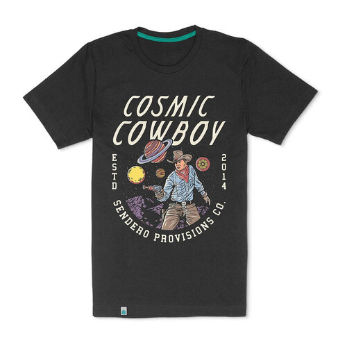 SENDERO Sendero COSMIC COWBOY T-SHIRT VINTAGE BLACK