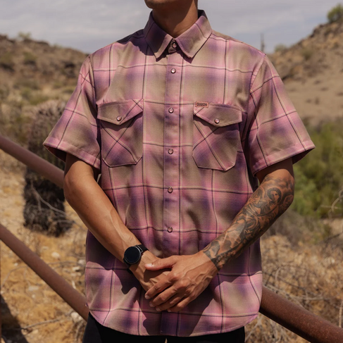 DIXXON DIXXON DESERT ROSE SHORTIE FLANNEL