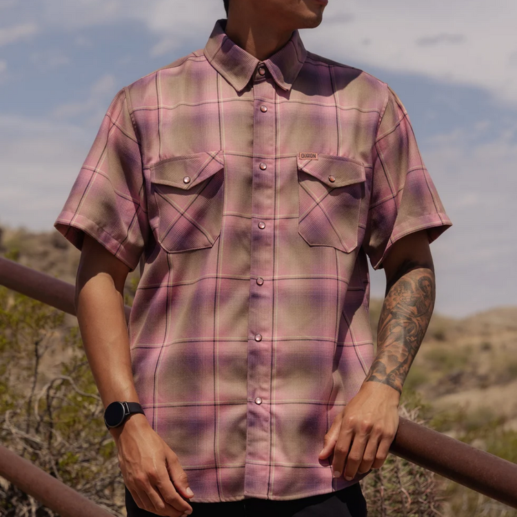 DIXXON DIXXON DESERT ROSE SHORTIE FLANNEL