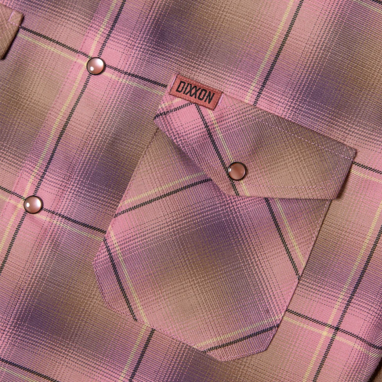 DIXXON DIXXON DESERT ROSE SHORTIE FLANNEL