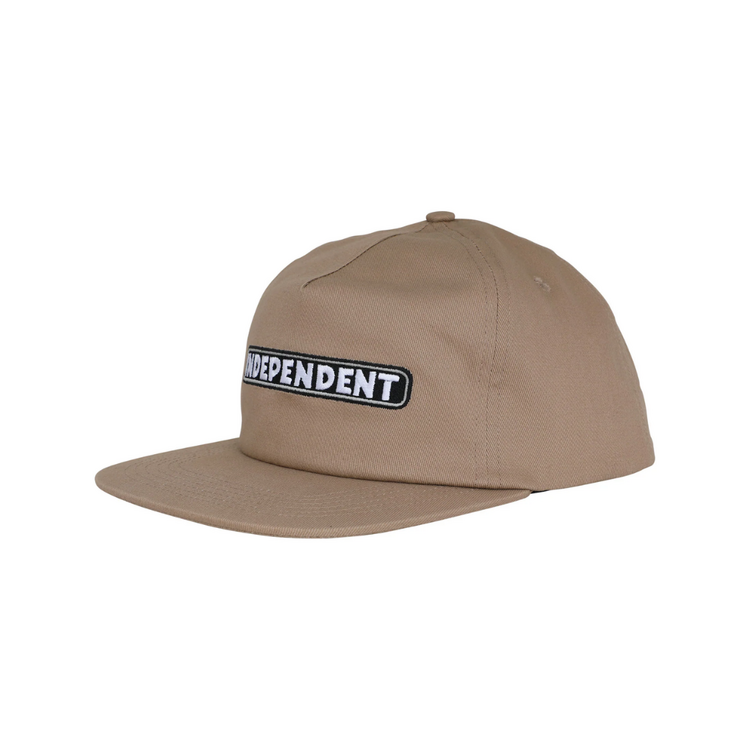 Independent INDEPENDENT SNAPBACK BAR LOGO KHA
