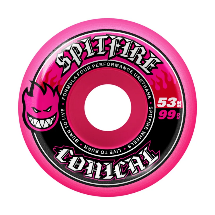 SPITFIRE F4 TEAM CONICAL PINK 99D 53MM