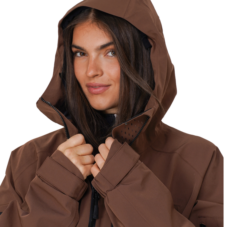 NOTICE THE RECKLESS Notice the Reckless- Mudstone 3-Layer Outer Shell Jacket Brown