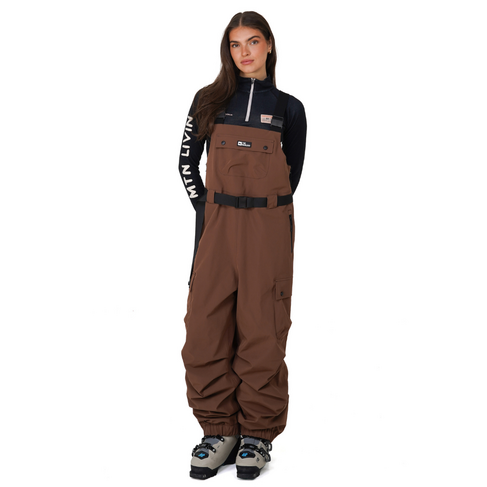 NOTICE THE RECKLESS Notice the Reckless- Mudstone 3-Layer Outer Shell Pants Brown