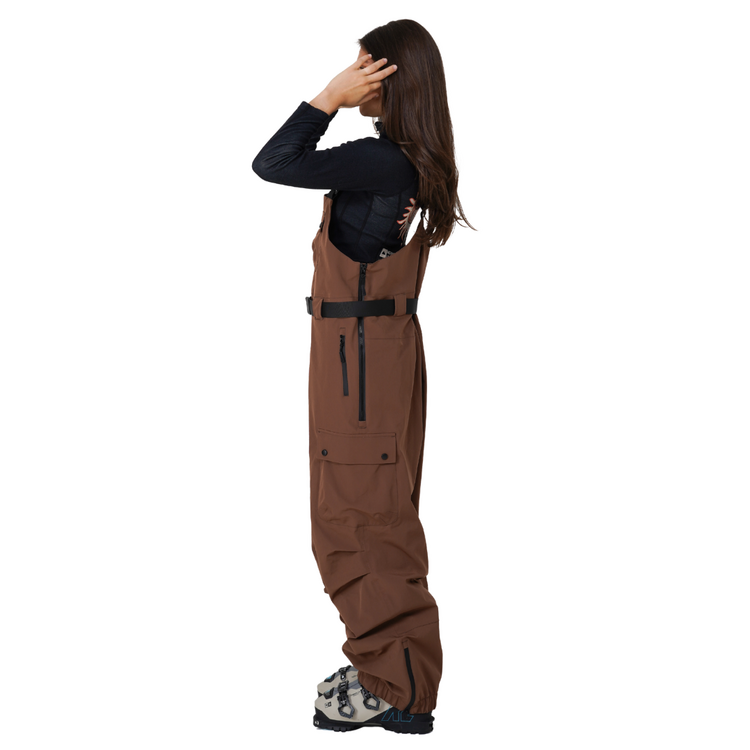 NOTICE THE RECKLESS Notice the Reckless- Mudstone 3-Layer Outer Shell Pants Brown
