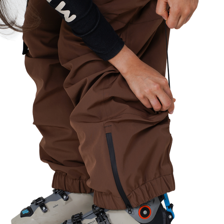 NOTICE THE RECKLESS Notice the Reckless- Mudstone 3-Layer Outer Shell Pants Brown