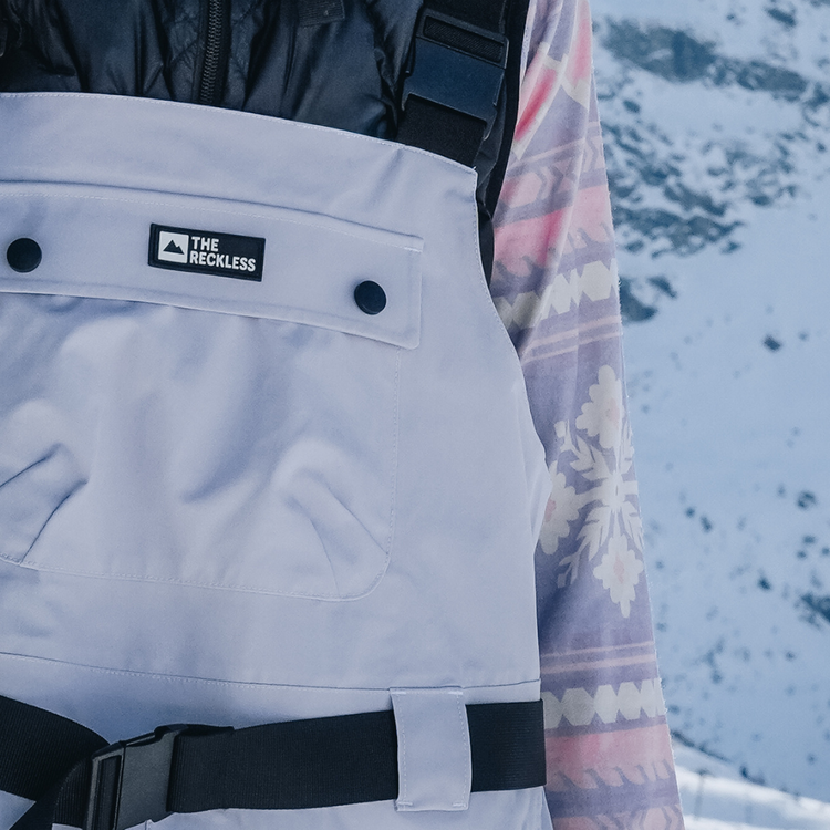 NOTICE THE RECKLESS Notice the Reckless - North Wind 3-Layer Outer Shell Bib Blue