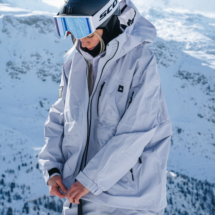 NOTICE THE RECKLESS Notice the Reckless - North Wind 3-Layer Outer Shell Jacket Blue