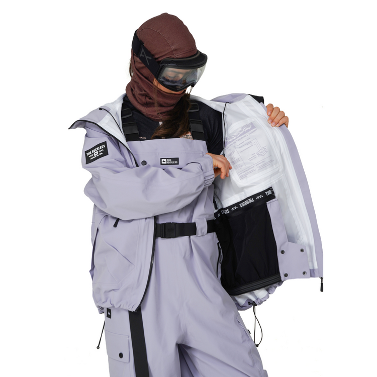 NOTICE THE RECKLESS Notice the Reckless - North Wind 3-Layer Outer Shell Jacket Blue