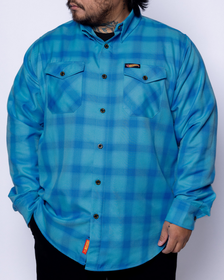 DIXXON DIXXON HOT WHEELS LEGENDS FLANNEL - BLUE