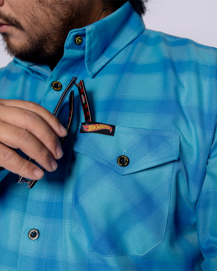 DIXXON DIXXON HOT WHEELS LEGENDS FLANNEL - BLUE