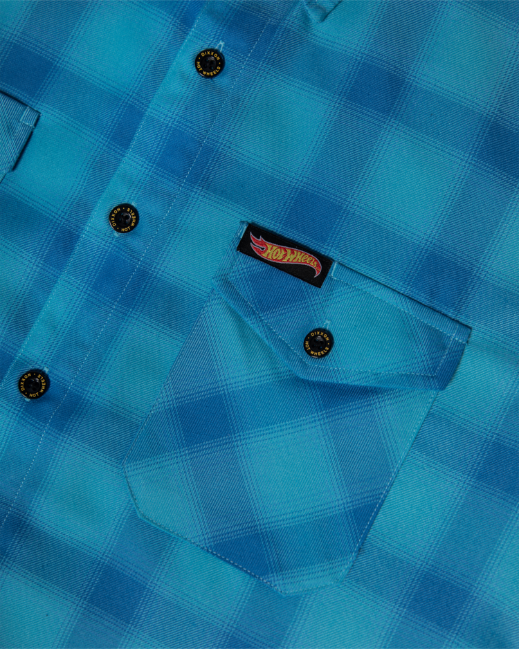 DIXXON DIXXON HOT WHEELS LEGENDS FLANNEL - BLUE