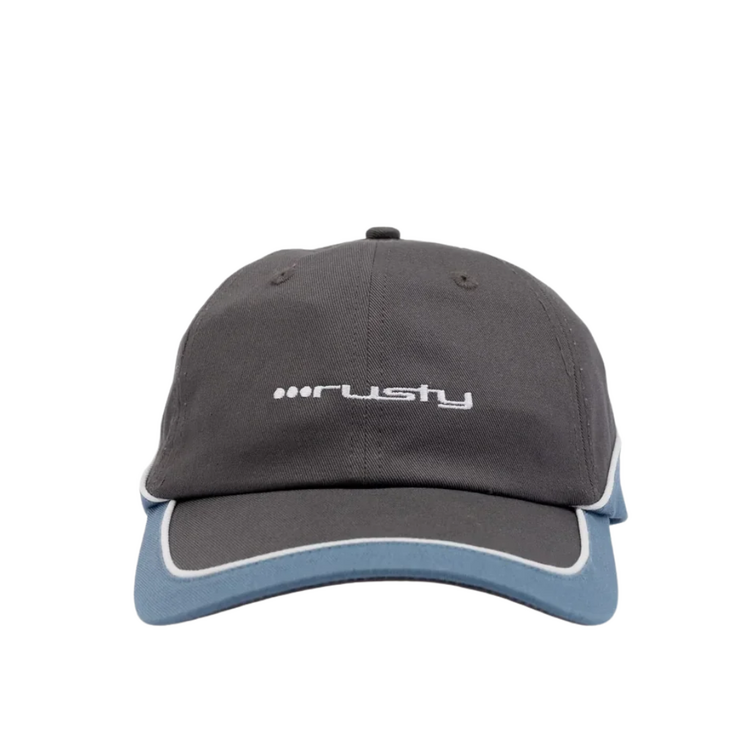RUSTY RUSTY DOUBLE DIP DAD CAP - COAL