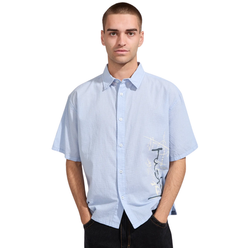 RUSTY RUSTY CRISIS SHORT SLEEVE SHIRT - SKY BLUE
