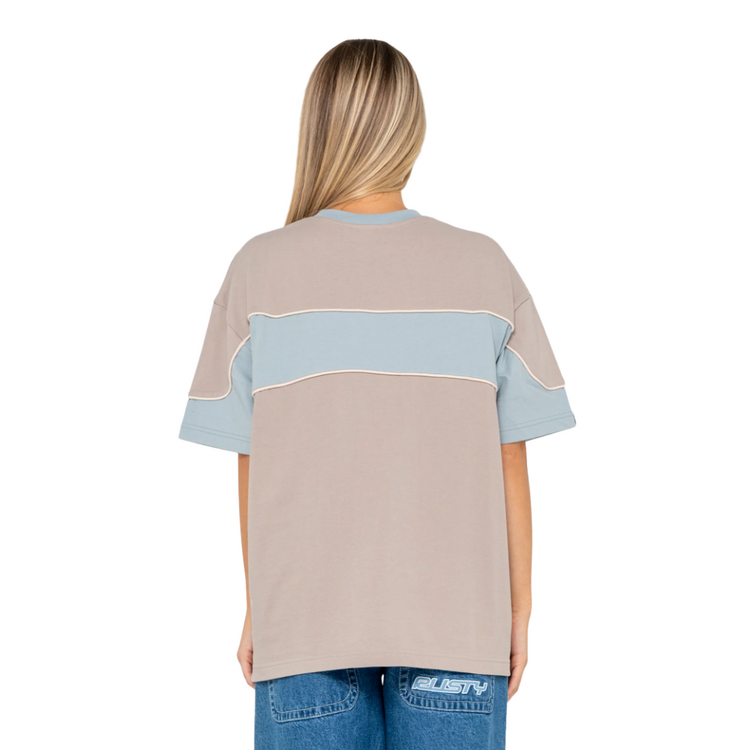 RUSTY RUSTY KINETIC OVERSIZE TEE - ULTIMATE GREY