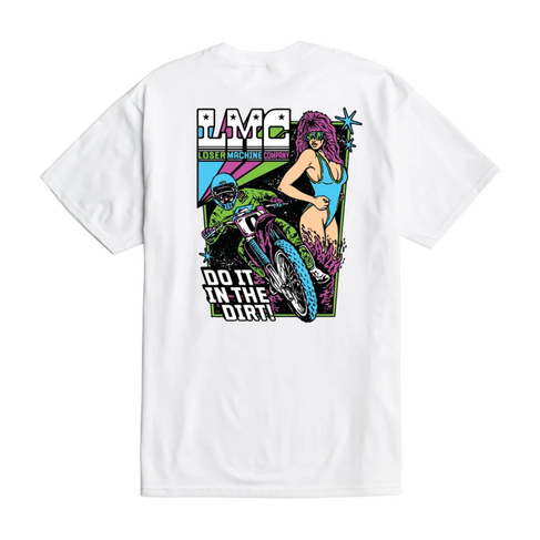 LOSER MACHINE Loser Machine Do It In The Dirt Tee White