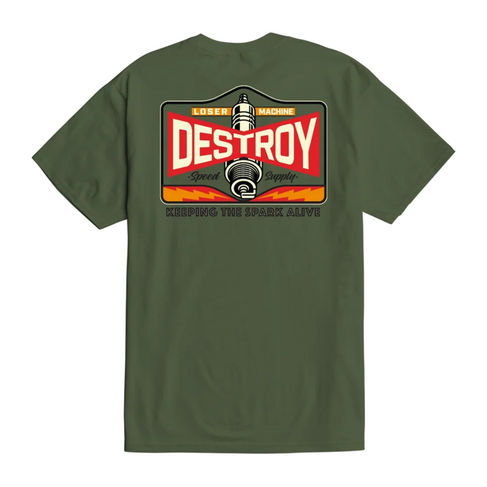 LOSER MACHINE Loser Machine Hot Spark Tee Desert Green