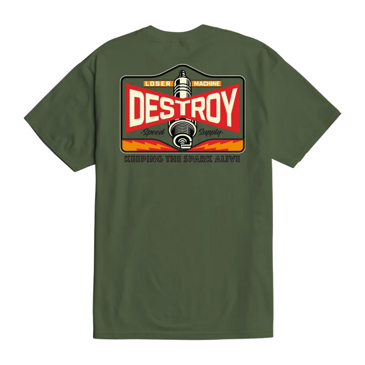 LOSER MACHINE Loser Machine Hot Spark Tee Desert Green