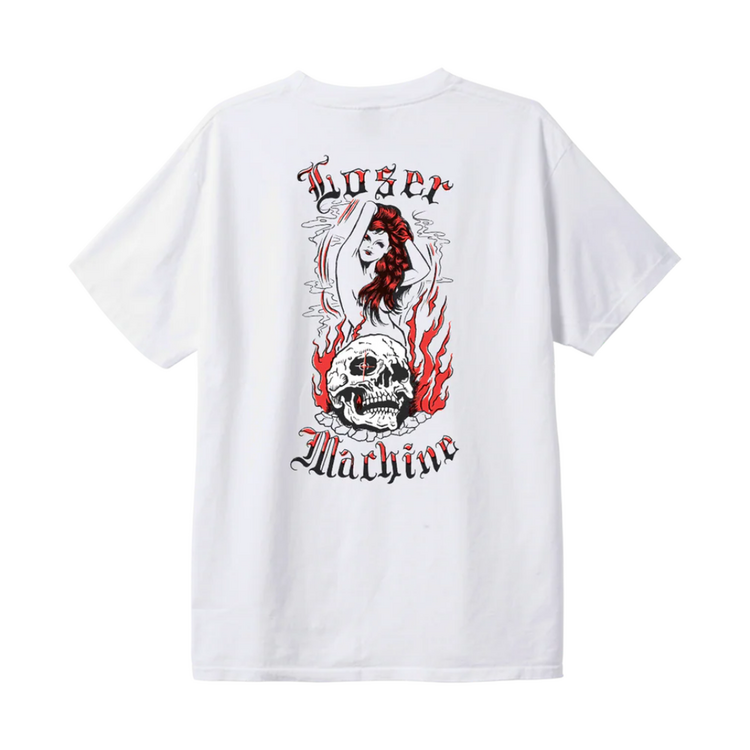 LOSER MACHINE Loser Machine Hypnotic Tee White Enzyme