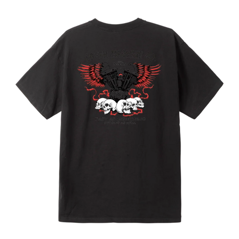 LOSER MACHINE Loser Machine No Easy Way Out Tee Black Enzyme