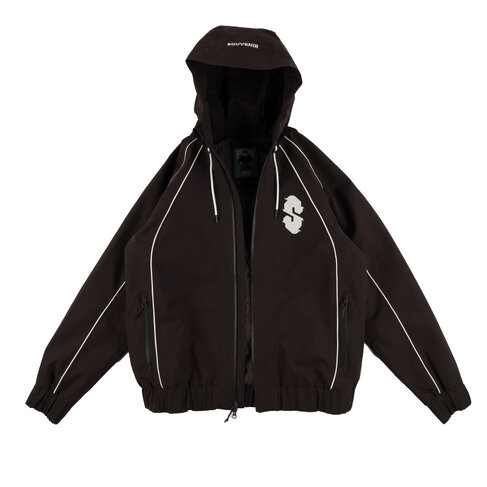 SOUVENIR Souvenir INSULATED TRACK JACKET COCOA