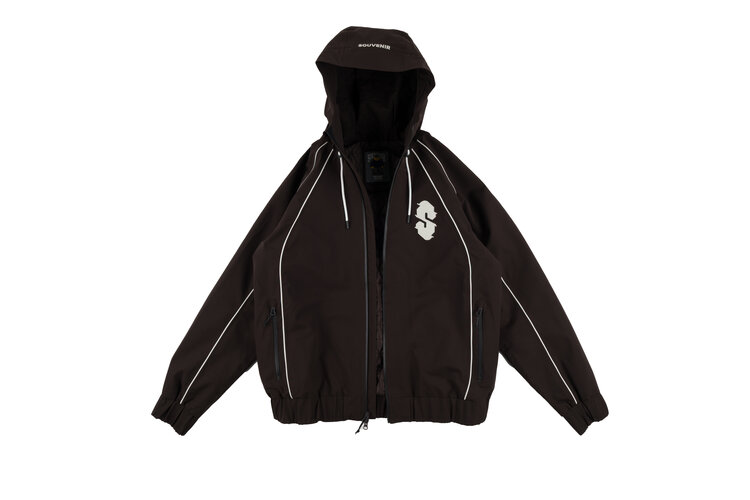 SOUVENIR Souvenir INSULATED TRACK JACKET COCOA