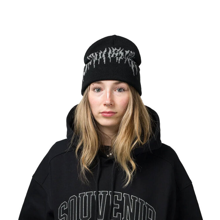 SOUVENIR Souvenir DIRTY CUFF BEANIE BLACK