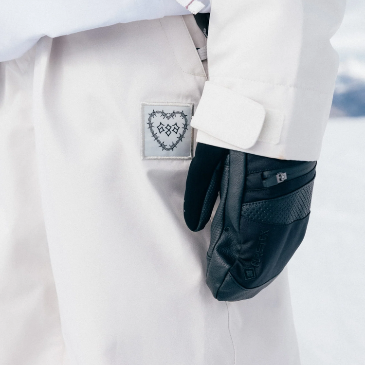 686 686 WOMENS OUTLINE SHELL PANT LIMESTONE HEART