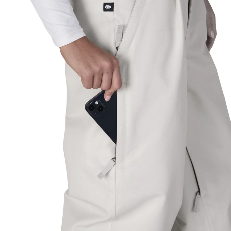 686 686 WOMENS OUTLINE SHELL PANT LIMESTONE HEART