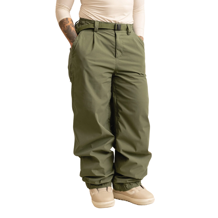 686 686 WOMENS OUTLINE SHELL PANT FATIGUE GREEN