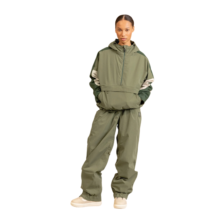 686 686 WOMENS OUTLINE SHELL PANT FATIGUE GREEN