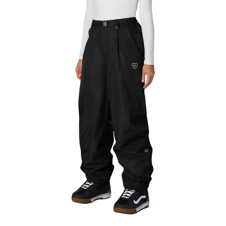 686 686 WOMENS OUTLINE SHELL PANT BLACK HEART