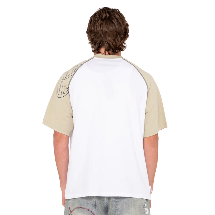 RUSTY RUSTY INCOGNITO SHORT SLEEVE TEE WHITE