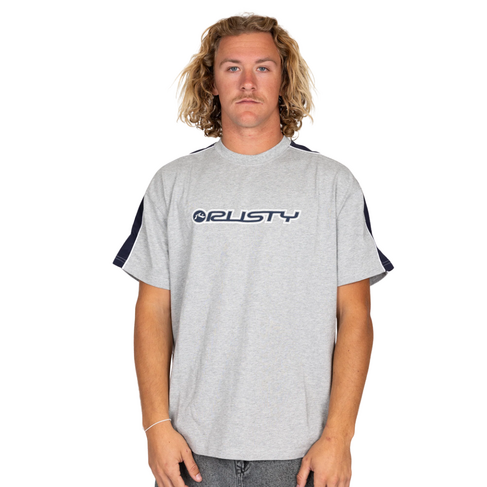RUSTY RUSTY ALONSO SHORT SLEEVE GREY MARLE