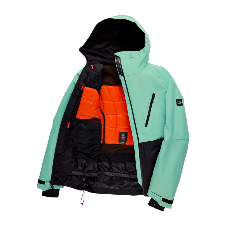 686 686 MENS HYDRA THERMAGRAPH JACKET WASABI COLORBLOCK