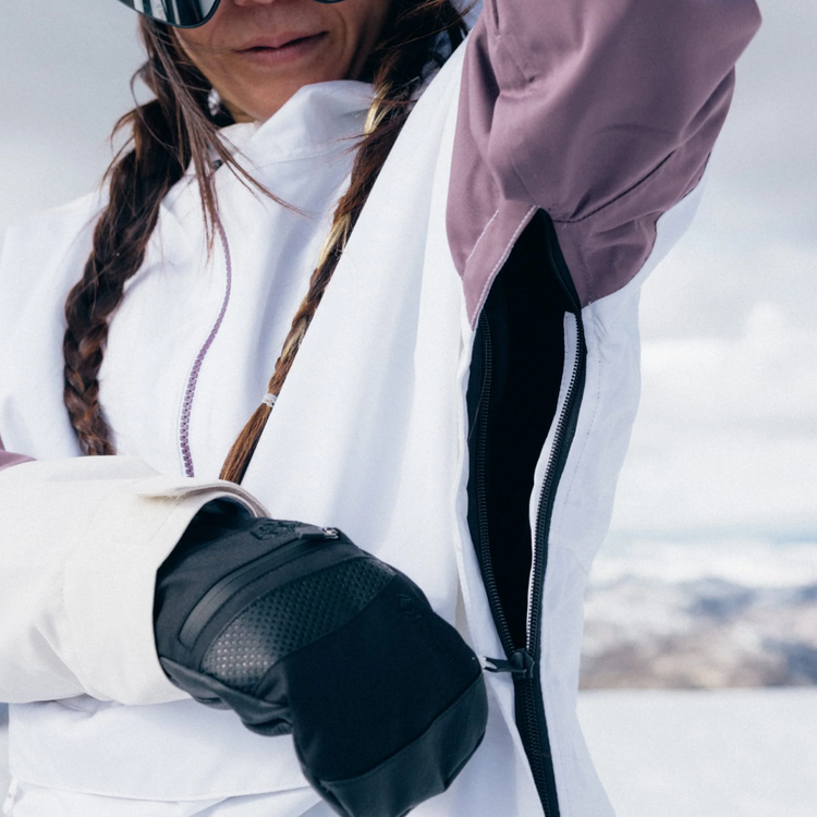 686 686 WOMENS OUTLINE SHELL ANORAK WHITE COLORBLOCK