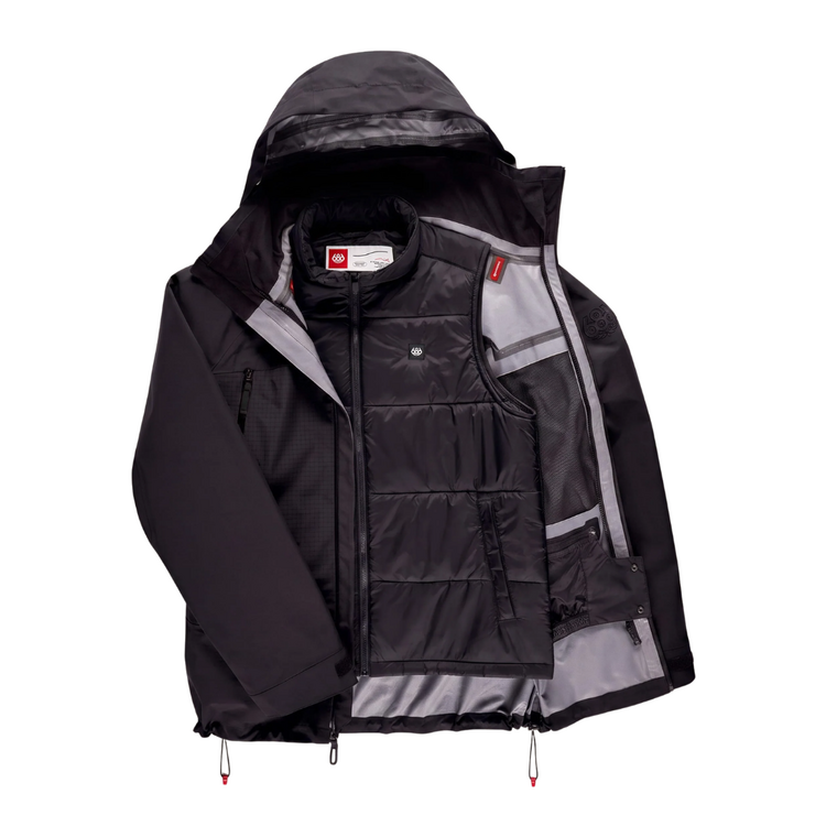 686 686 MENS SMARTY 3 IN 1 RODEO 3L JACKET BLACK