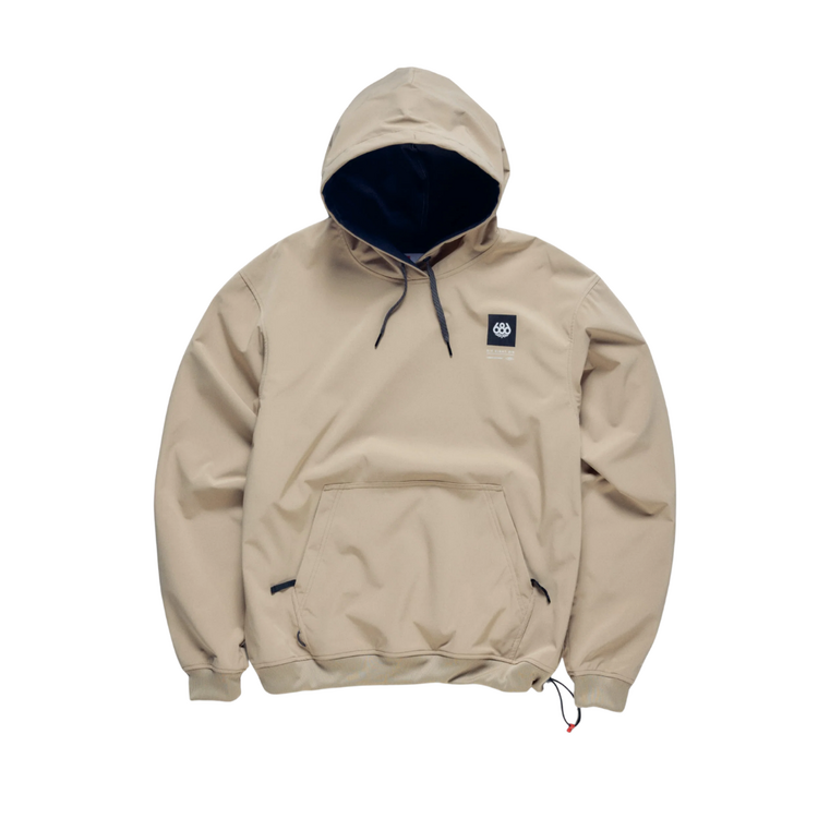 686 686 MENS WATERPROOF TEAM HOODY KHAKI