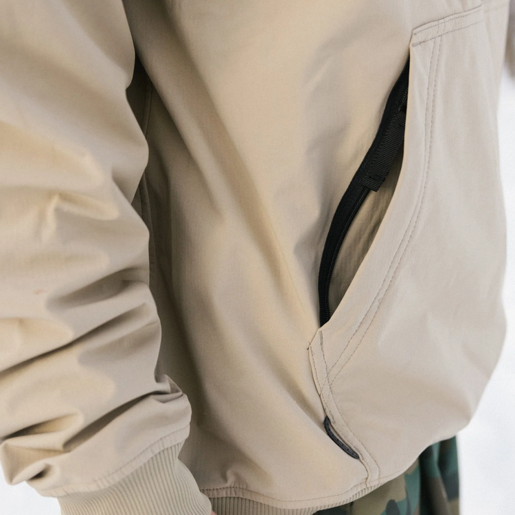 686 686 MENS WATERPROOF TEAM HOODY KHAKI
