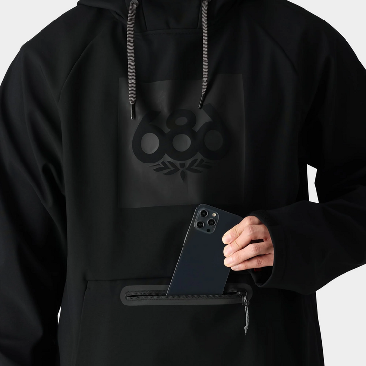 686 686 MENS Waterproof Hoody BLACK