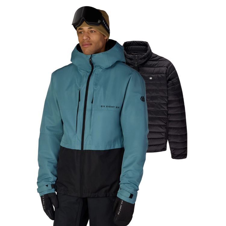 686 686 MENS SMARTY 3 IN 1 FORM JACKET PALE FIRN COLORBLOCK